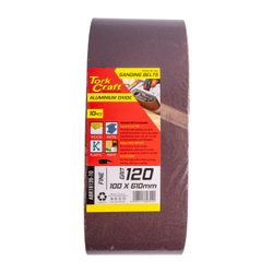 TORK CRAFT Sanding Belt 100 X 610mm 120grit 10/pack