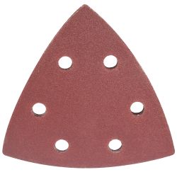 TORK CRAFT Sanding Triangle Sheet 120grit 94x94x94mm 5/pack W/holes Hook & Loop