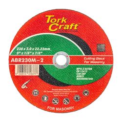 TORK CRAFT Cutting Disc Masonry 230 X 3.0 X 22.22mm