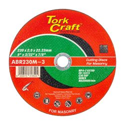 TORK CRAFT Cutting Disc Masonry 230 X 2.5 X 22.22mm