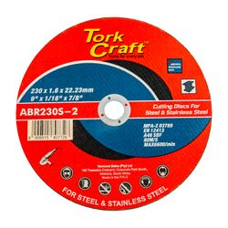 TORK CRAFT Cutting Disc Steel And Ss 230 X 1.6 X 22.22mm