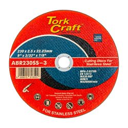 TORK CRAFT Cutting Disc Stainless Steel 230 X 2.5 22.22mm