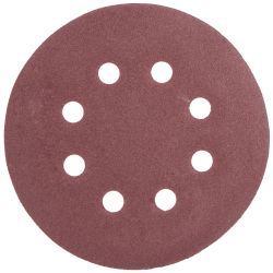 TORK CRAFT Sanding Disc 125mm 180 Grit With Holes 10/pk Hook And Loop