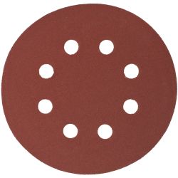 TORK CRAFT Sanding Disc 125mm 240 Grit With Holes 10/pk Hook And Loop