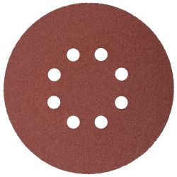 TORK CRAFT Sanding Disc 150mm 60 Grit With Holes 10/pk Hook And Loop