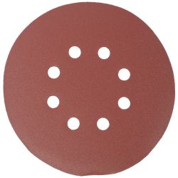 TORK CRAFT Sanding Disc 150mm 180 Grit With Holes 10/pk Hook And Loop