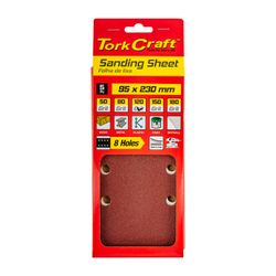 TORK CRAFT Sanding Sheet Orb 95 X 230mm 120gr Plain With 8 Holes 5/pk