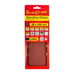 TORK CRAFT Sanding Sheet Orb 95 X 230mm 150gr Plain With 8 Holes 5/pk