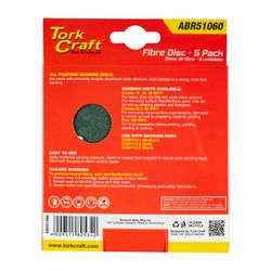 TORK CRAFT Fibre Disc 115mm 60 Grit 5/pack