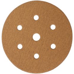 TORK CRAFT Gold Disc (50 Pieces) 80 Grit 150mm X 6+1 Holes Hook And Loop