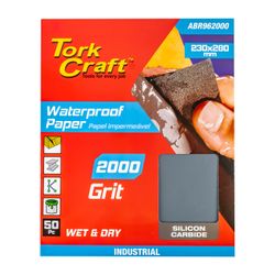 TORK CRAFT Premium Waterproof Paper 2000 Grit 230 X 280 (50 Piece) Automotive
