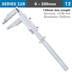 ACCUD Vernier Caliper Jaw Length 150mm 0-500mm