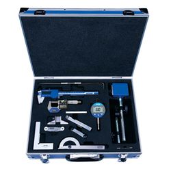 ACCUD 12pc Measuring Set Caliper Micrometer Mag. Stand 3 X Gauges Scriber De