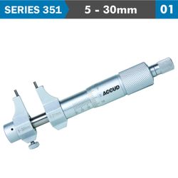 ACCUD Inside Micrometer 5-30mm With Setting Ring 0.007mm Acc.0.01mm Grad.