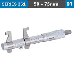 ACCUD Inside Micrometer 50-75mm Without Setting Ring 0.009mm Acc. 0.01mm Gra
