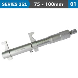 ACCUD Inside Micrometer 75-100mm Without Setting Ring 0.010mm Acc. 0.01mm Gr