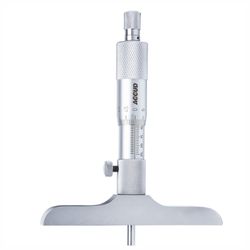 ACCUD Depth Micrometer 0-25mm Base 101.5x17mm