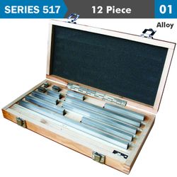 ACCUD Gauge Block Set Alloy Steel 12pc 10-291. 8mm Iso3650 Grade 0
