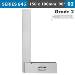 ACCUD Machinist Square Wide Base 150x100mm Grade 2 Din875