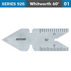 ACCUD Center Gauge Whitworth 55deg. 30' Acc.