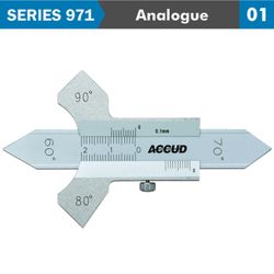 ACCUD Welding Gauge 0-8mm/0-20mm/ 60,70,80,90deg.