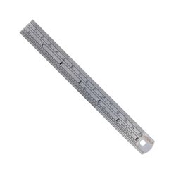 ACCUD Ruler 150mm S/steel 0.08mm Acc 0.5mm Grad.