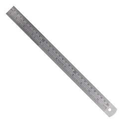 ACCUD Ruler 300mm S/steel 0.11mm Acc 0.5mm Grad.
