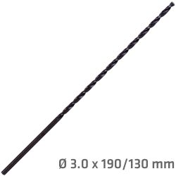 ALPEN Hss Drill Bit 3mm 190 X 130 Extra Long