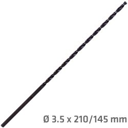 ALPEN Hss Drill Bit 3.5mm 210 X 145 Extra Long