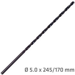 ALPEN Hss Drill Bit 5mm 245 X 170 Extra Long