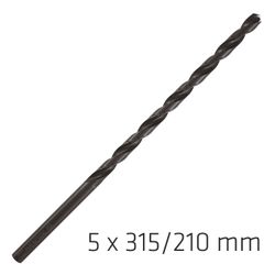 ALPEN Hss Drill Bit 5mm 315x210mm Extra Long