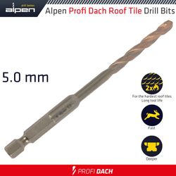 ALPEN Roof Tile Drill Bit 5.0mm Bulk