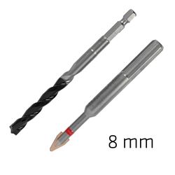 ALPEN 8.0mm Porcelain & Concrete C Protector Drill Bit Set Tile