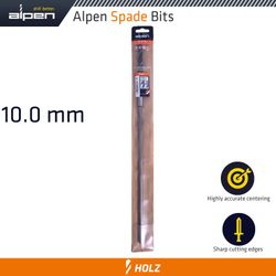 ALPEN Wood Machine Drill Bit 10mm X 400mm