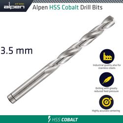 ALPEN Hss Cobalt Bulk Din 338 Rn, 3.5