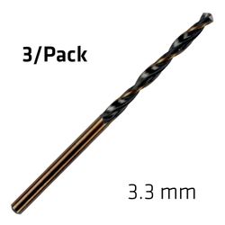 ALPEN Hss Sprint Master 3.3mm X3 Sleeved Din338 ALPEN Drill Bit