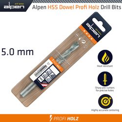 ALPEN Wood Drill Bit Profi Hss 5mm