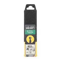 ALPEN Hss Sprint Master 10.0mm 10-pack Hang Tag Din 338 ALPEN Drill Bits