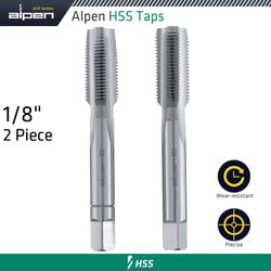 ALPEN Hss Hand Tap Set Imperial G 1/8' Pouched