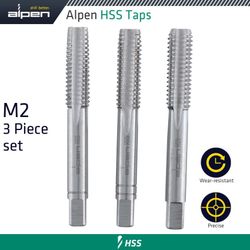 ALPEN Hand Tap Set In Pouch M2 Hss 0.5mm Pitch