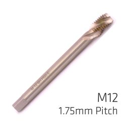 ALPEN Machine Tap Cobalt 12mm Spiral Fluted In Pouch 1.75mm Pitch