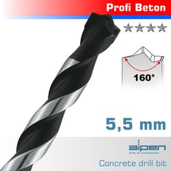 ALPEN Concrete Profi Beton Drill Bit 5.5 X150mm