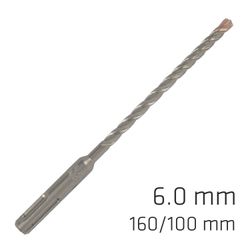 ALPEN Force X 6.0 X 160/100 Sds-plus Rebar Drill Bit X4 Cutting Edges - Bulk