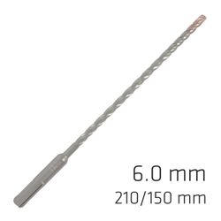ALPEN Force X 6.0 X 210/150 Sds-plus Rebar Drill Bit X4 Cutting Edges - Bulk
