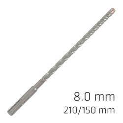 ALPEN Force X 8.0 X 210/150 Sds-plus Rebar Drill Bit X4 Cutting Edges - Bulk