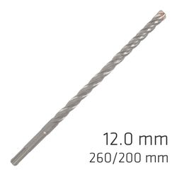 ALPEN Force X 12.0 X 260/200 Sds-plus Rebar Drill Bit X4 Cutting Edges - Bul