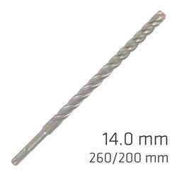 ALPEN Force X 14.0 X 260/200 Sds-plus Rebar Drill Bit X4 Cutting Edges - Bul