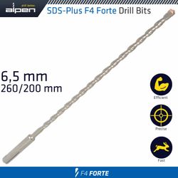 ALPEN Sds Plus Bit 260 X 200mm 6.5mm Bulk