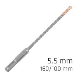 ALPEN Force X 5.5 X 160/100 Sds-plus Rebar Drill Bit X4 Cutting Edges