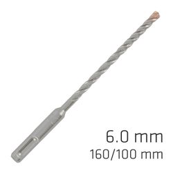 ALPEN Force X 6.0 X 160/100 Sds-plus Rebar Drill Bit X4 Cutting Edges